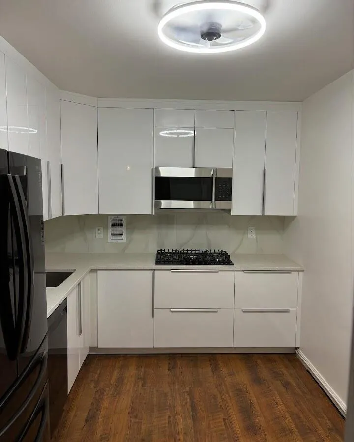 Renovated kitchen with quartz countertops in Pawling